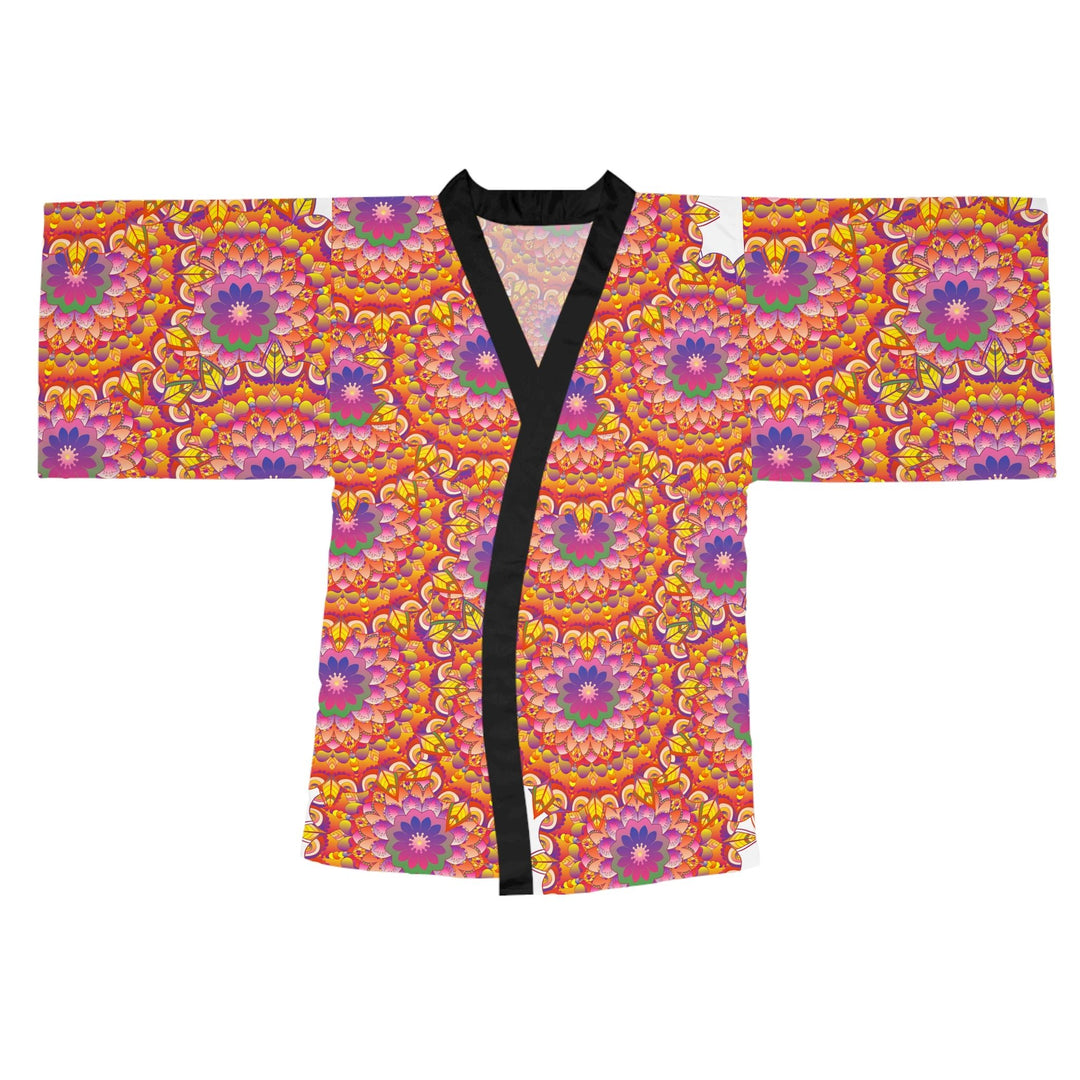 Mandala Kimono Robe - Vibrant Colorful Art All Over Prints - Blululi