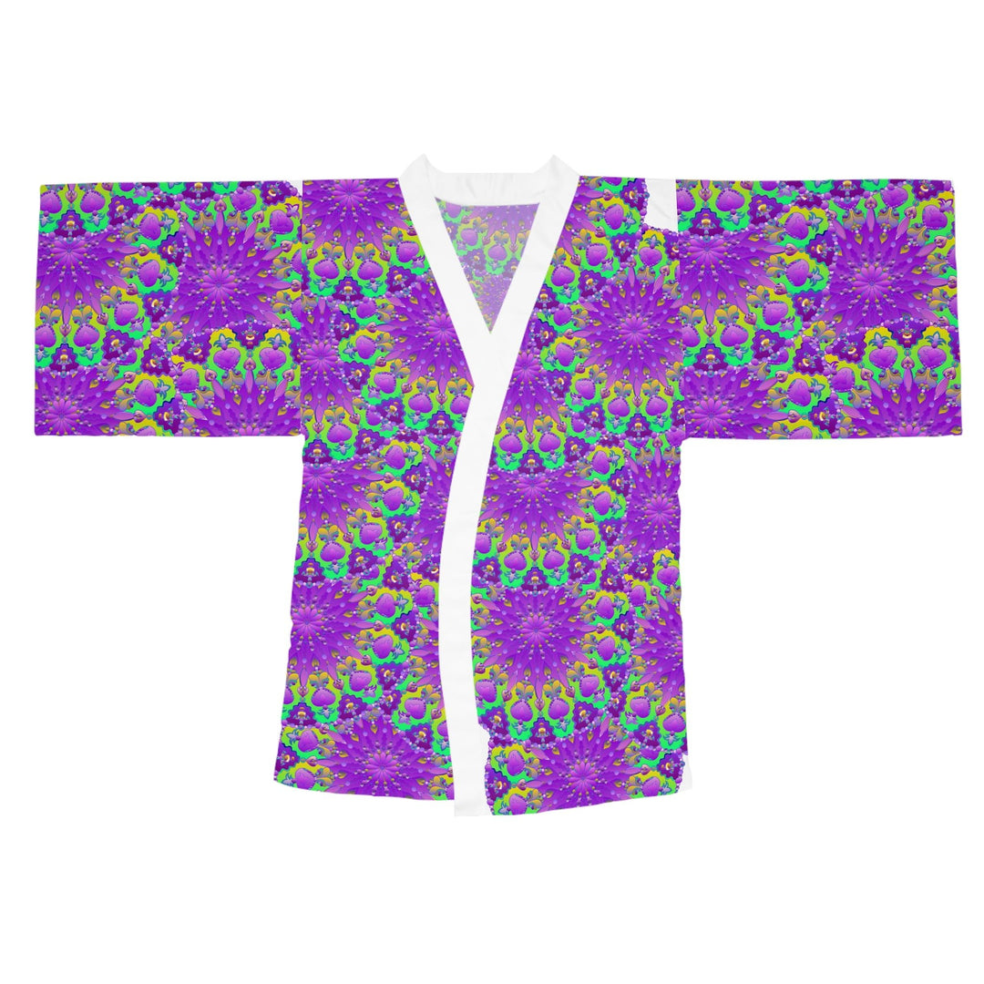 Mandala Kimono Robe - Vibrant Floral Artwork All Over Prints - Blululi