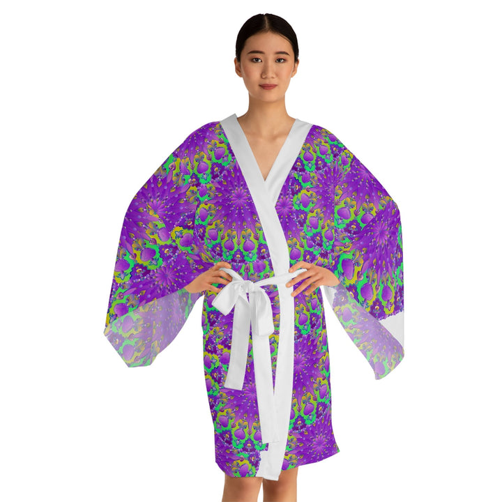 Mandala Kimono Robe - Vibrant Floral Artwork All Over Prints - Blululi