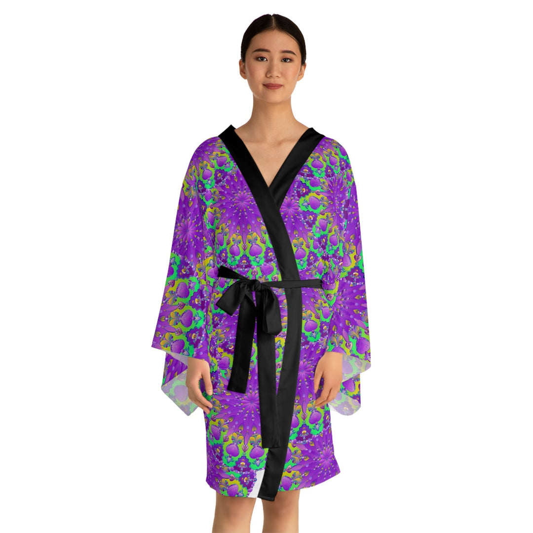 Mandala Kimono Robe - Vibrant Floral Artwork All Over Prints - Blululi