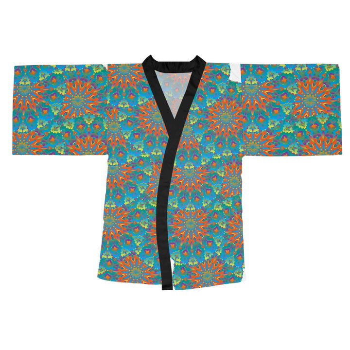 Mandala Kimono Robe - Vibrant Hand Drawn Art All Over Prints - Blululi