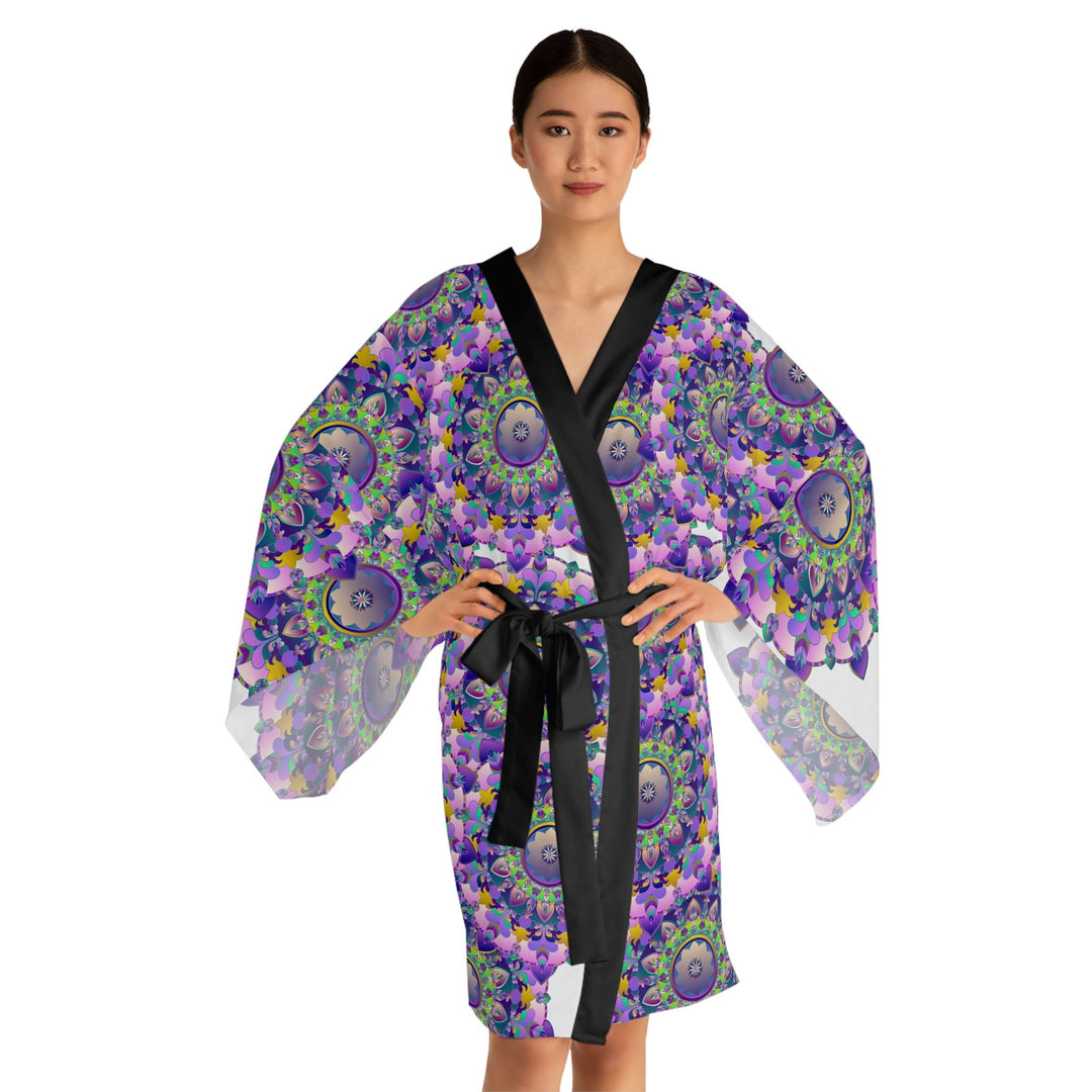 Mandala Kimono Robe - Vibrant Hand Drawn Artwork All Over Prints - Blululi