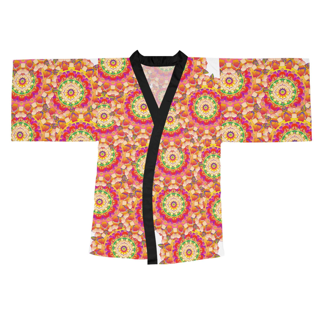 Mandala Kimono Robe - Vibrant Hand - Drawn Artwork All Over Prints - Blululi