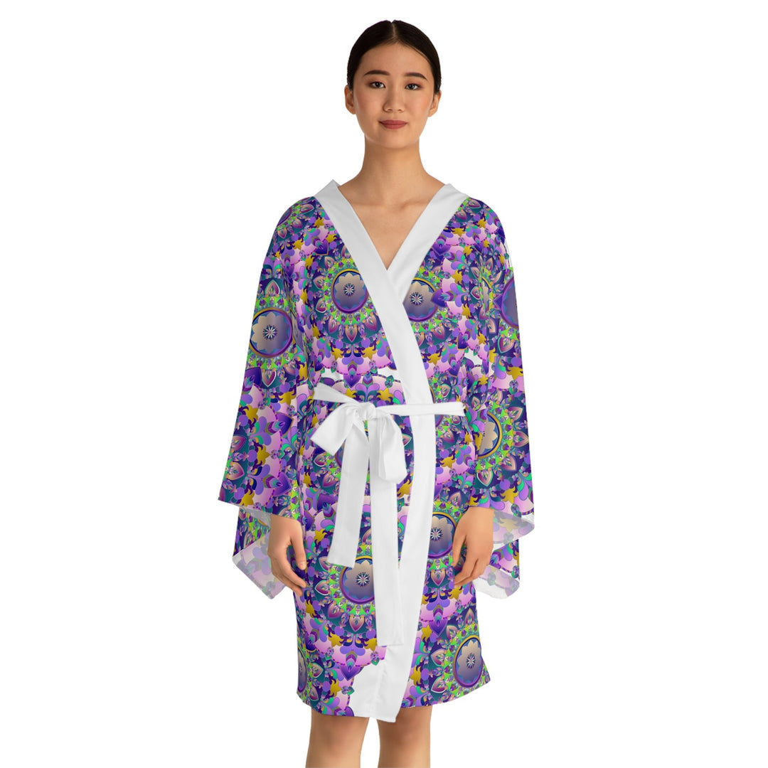 Mandala Kimono Robe - Vibrant Hand Drawn Artwork All Over Prints - Blululi