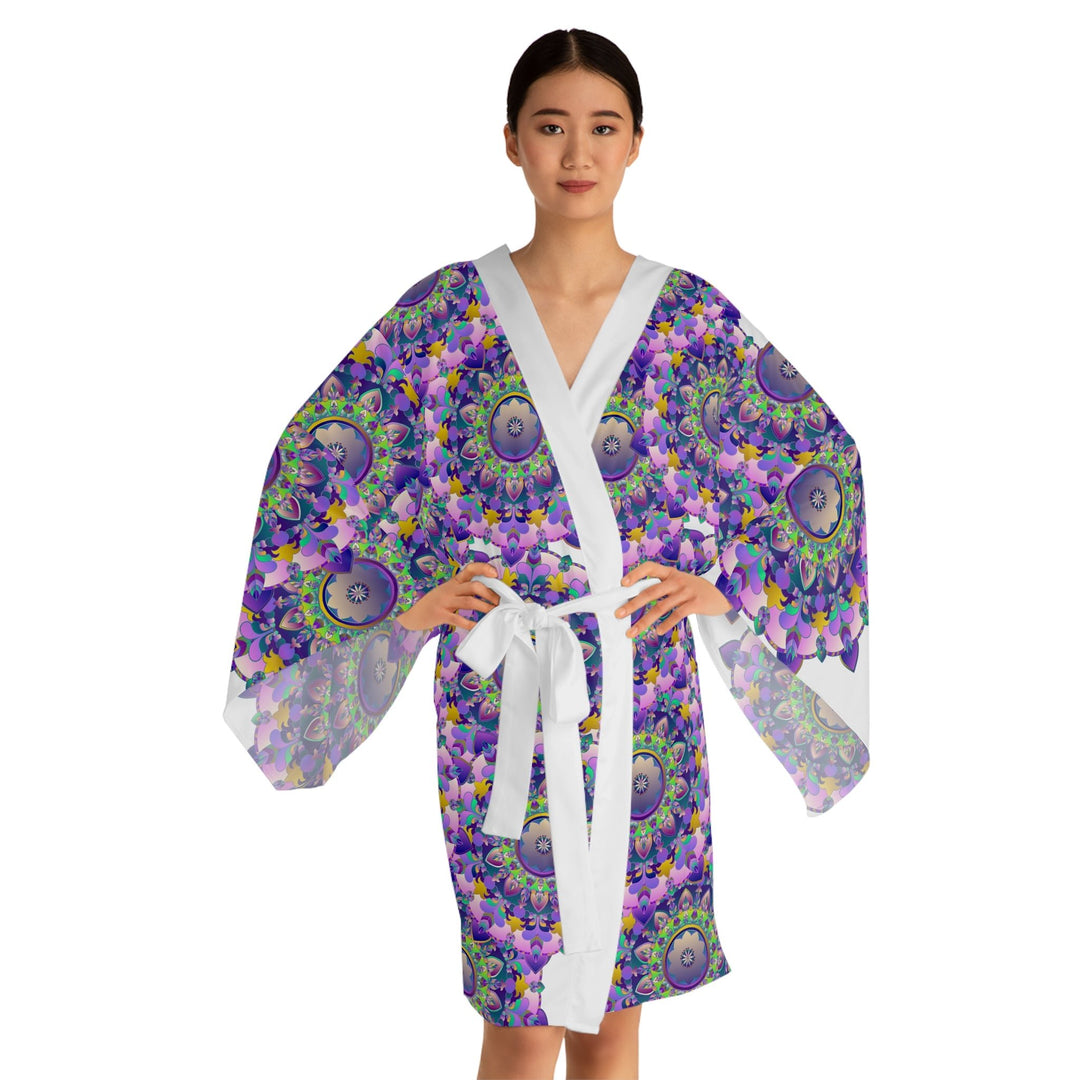 Mandala Kimono Robe - Vibrant Hand Drawn Artwork All Over Prints - Blululi