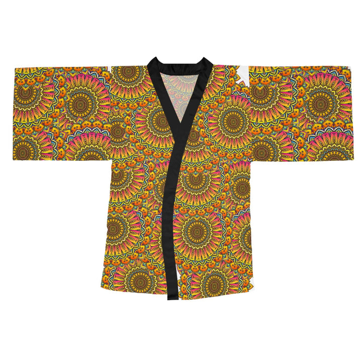 Mandala Kimono Robe - Vibrant & Intricate All Over Prints - Blululi