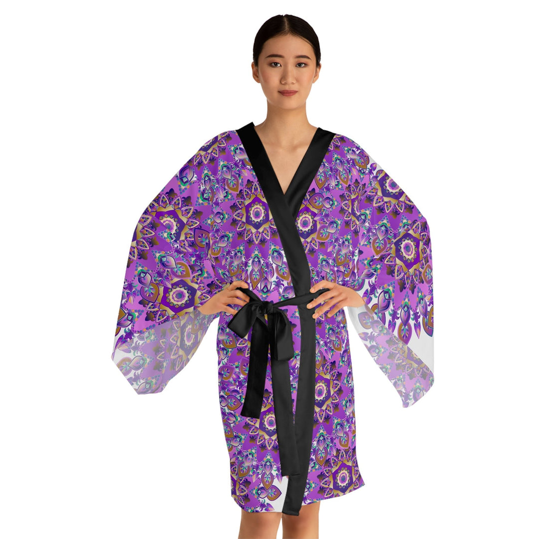 Mandala Kimono Robe - Vibrant & Intricate All Over Prints - Blululi