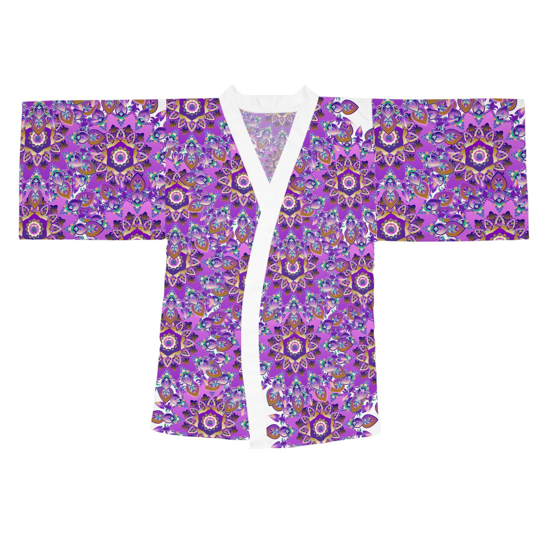 Mandala Kimono Robe - Vibrant & Intricate All Over Prints - Blululi