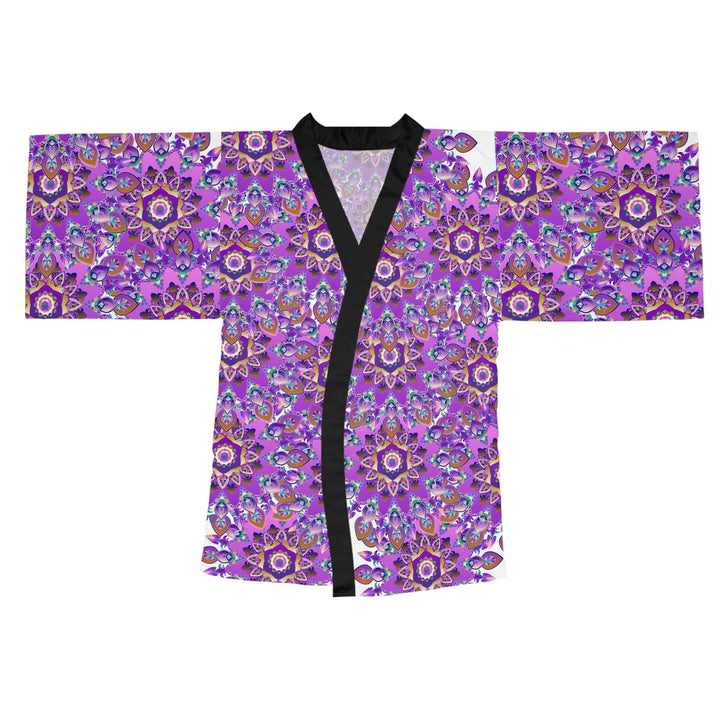 Mandala Kimono Robe - Vibrant & Intricate All Over Prints - Blululi