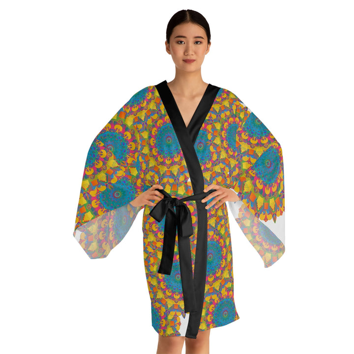 Mandala Kimono Robe - Vibrant & Psychedelic All Over Prints - Blululi