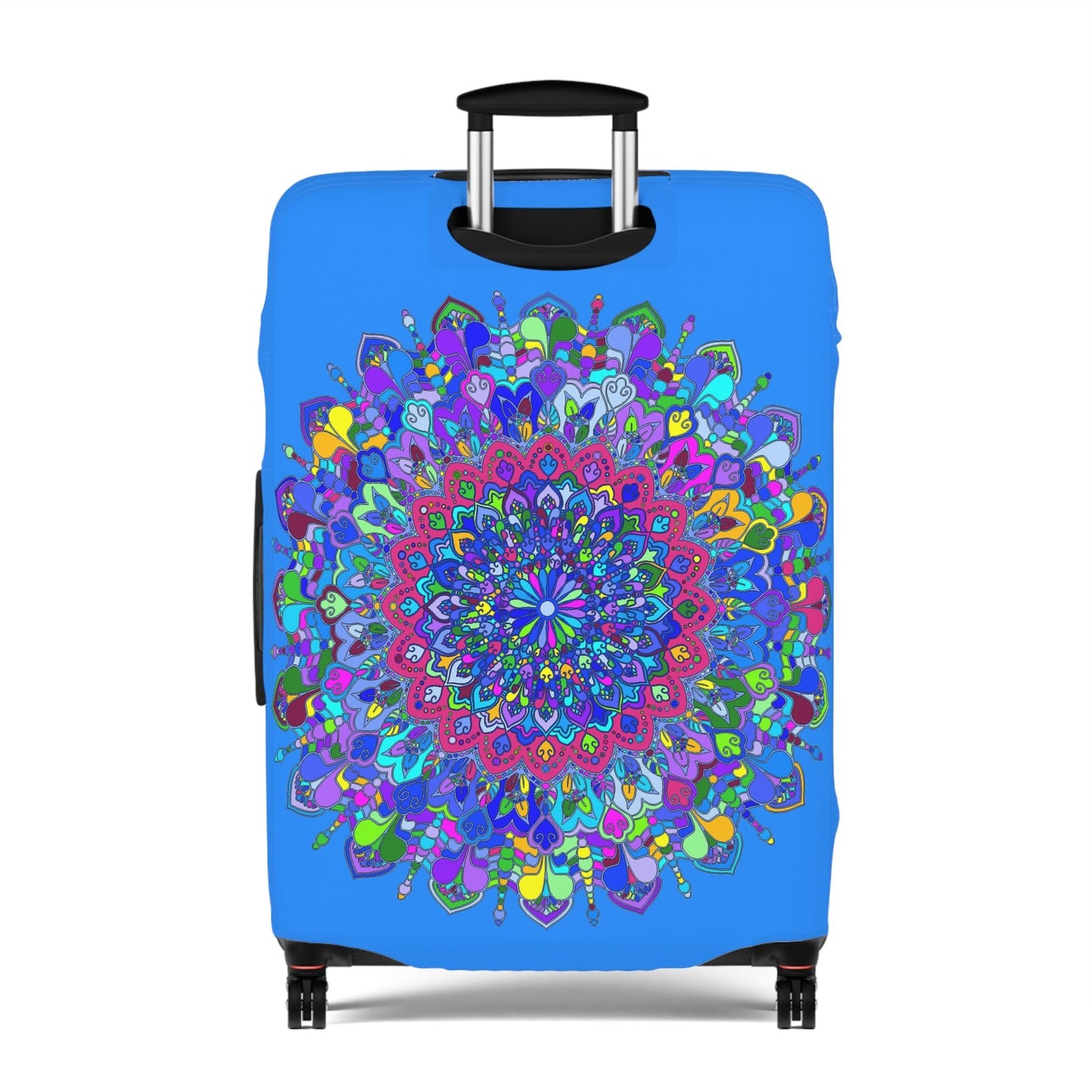 Mandala Luggage Cover Dodger Blue Accessories - Blululi