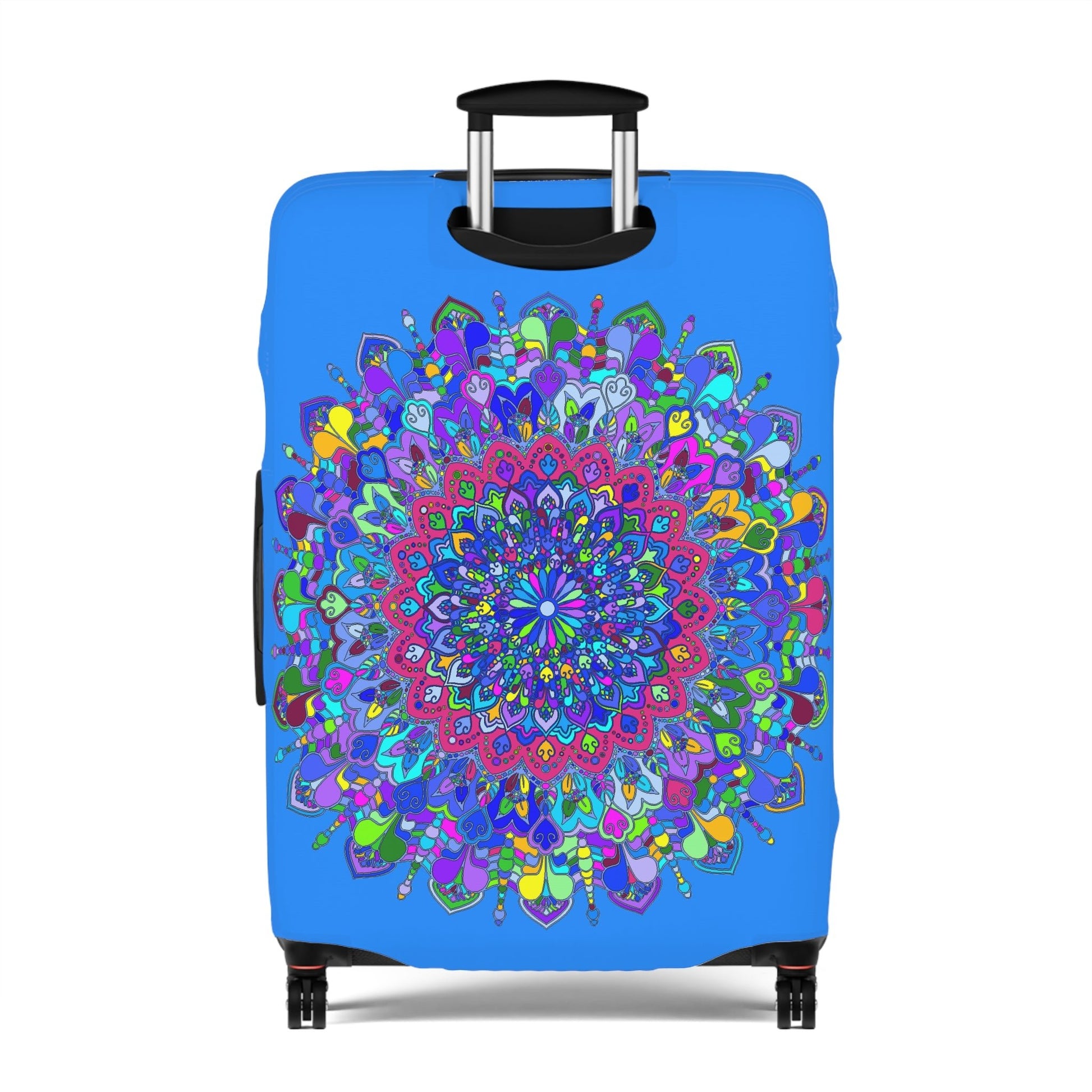 Mandala Luggage Cover Dodger Blue Accessories - Blululi