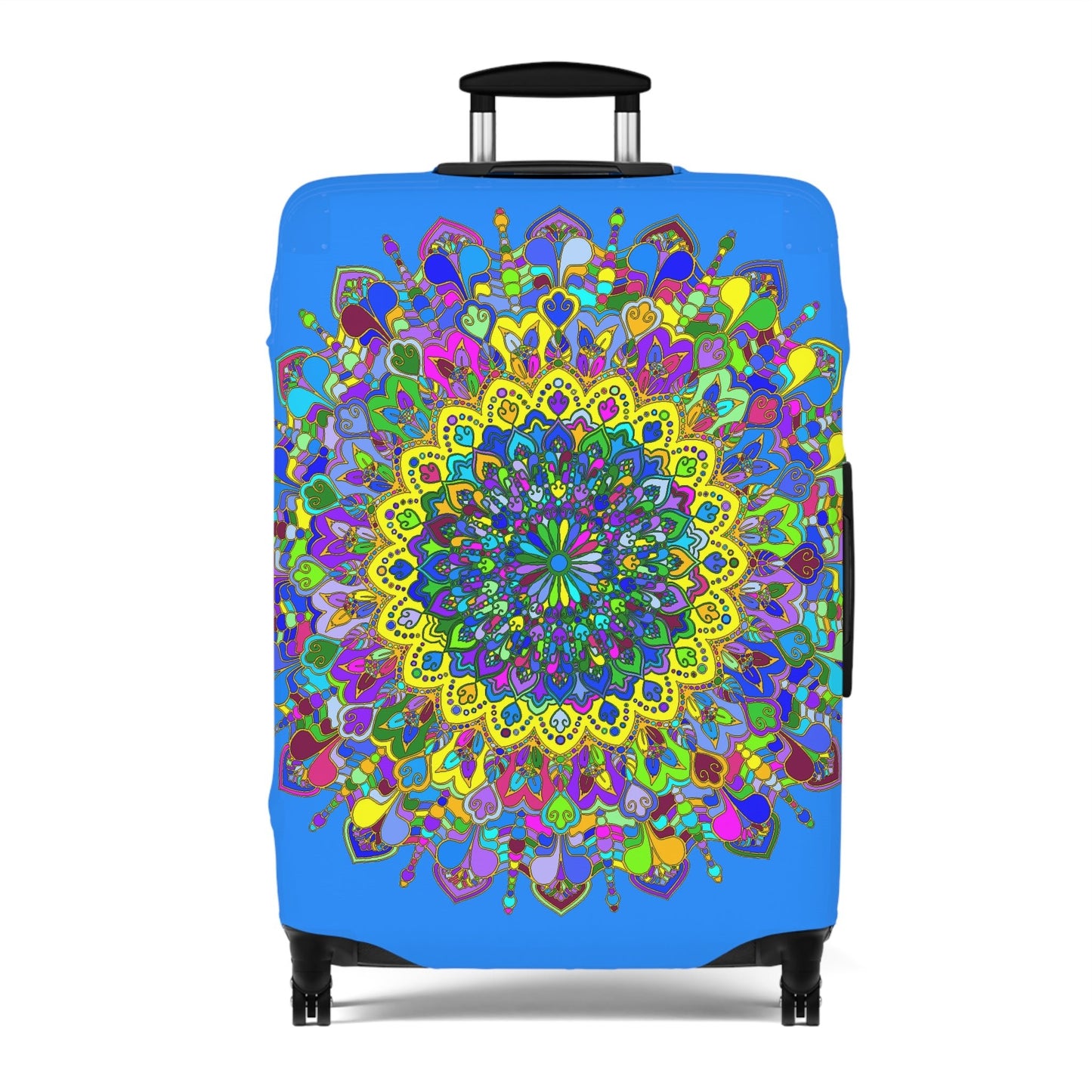 Mandala Luggage Cover Dodger Blue Accessories - Blululi