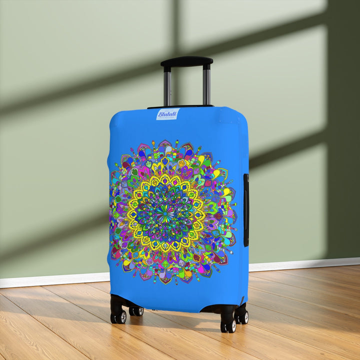 Mandala Luggage Cover Dodger Blue Accessories - Blululi