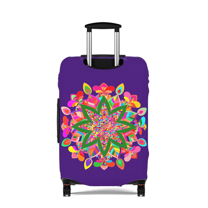 Mandala Luggage Cover Purple Colorful Accessories - Blululi