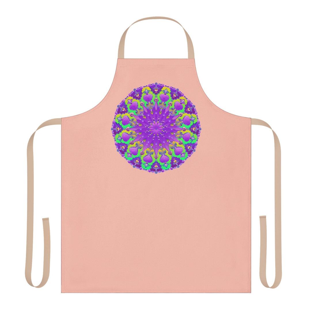 Mandala Peach Apron - Bohemian Kitchen Decor All Over Prints - Blululi