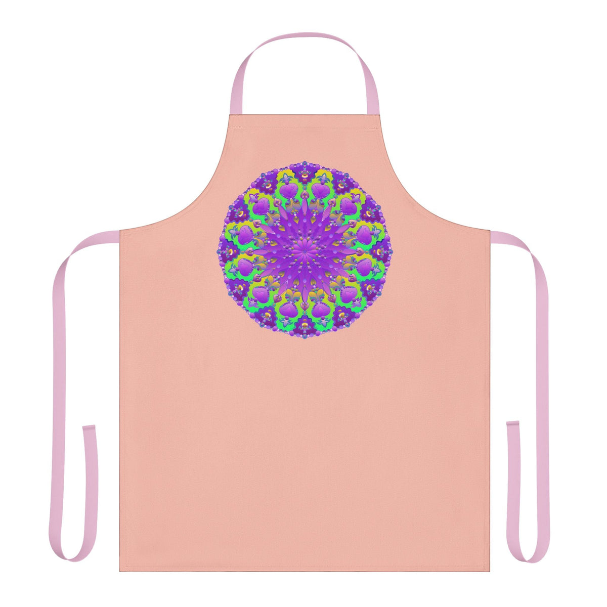 Mandala Peach Apron - Bohemian Kitchen Decor All Over Prints - Blululi