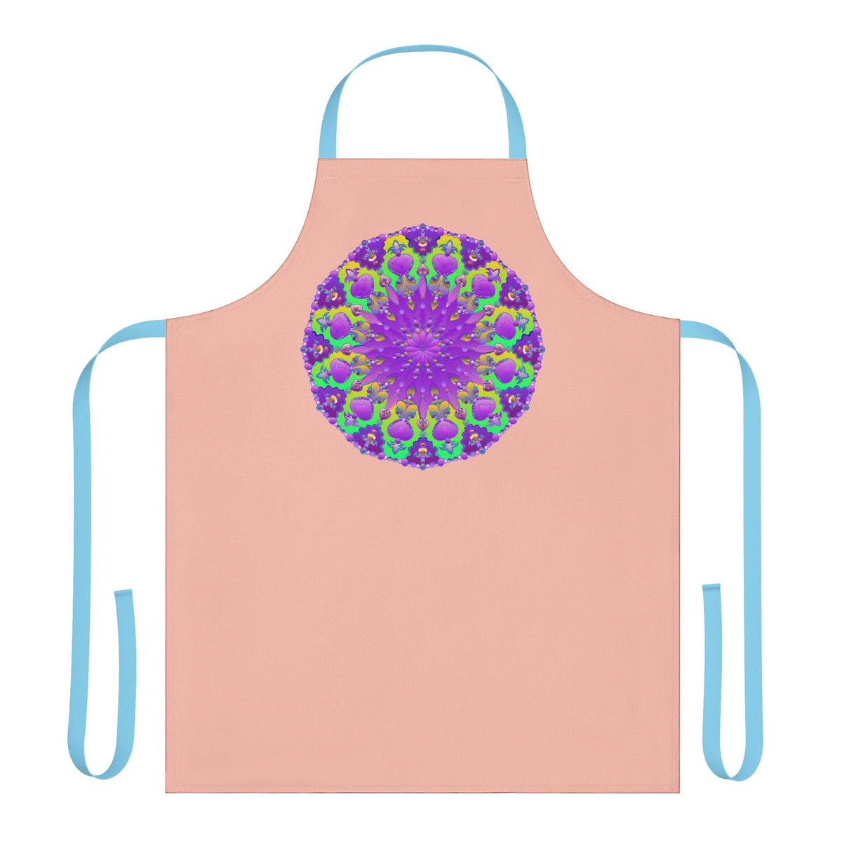 Mandala Peach Apron - Bohemian Kitchen Decor All Over Prints - Blululi