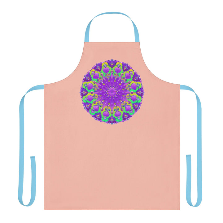 Mandala Peach Apron - Bohemian Kitchen Decor All Over Prints - Blululi