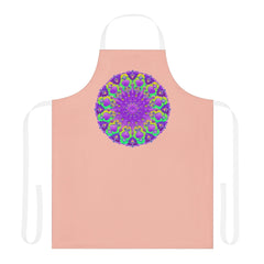 Mandala Peach Apron - Bohemian Kitchen Decor All Over Prints - Blululi