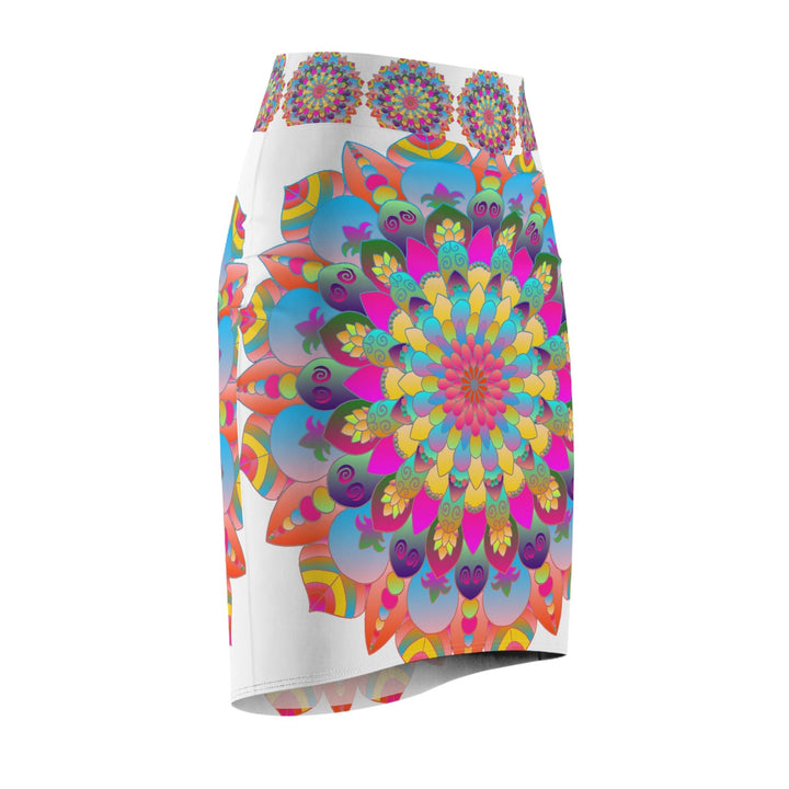 Mandala Pencil Skirt - Boho Chic & Stylish All Over Prints - Blululi