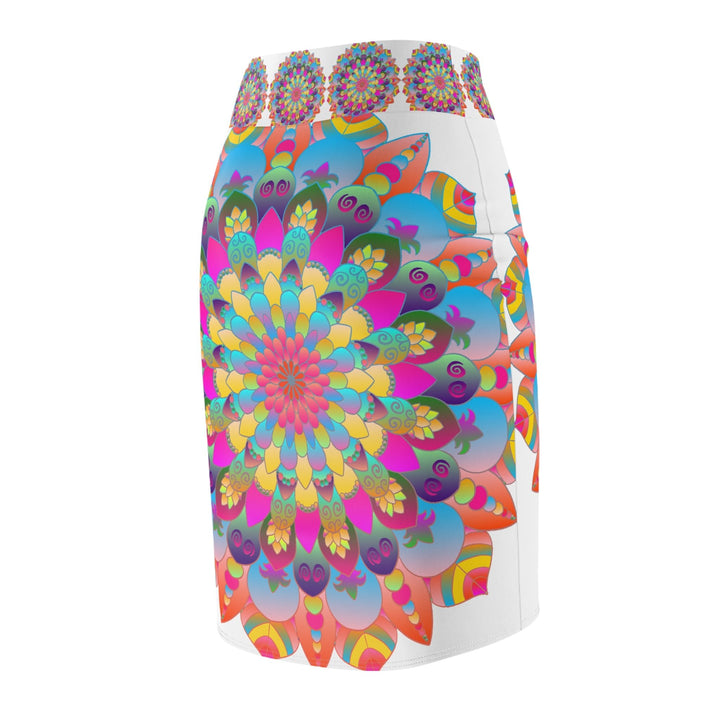 Mandala Pencil Skirt - Boho Chic & Stylish All Over Prints - Blululi