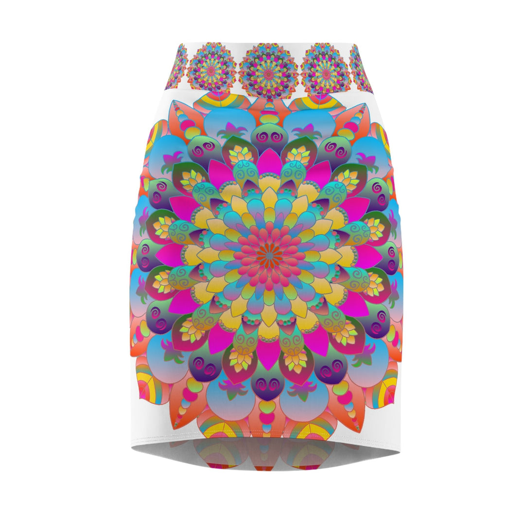 Mandala Pencil Skirt - Boho Chic & Stylish All Over Prints - Blululi