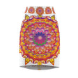 Mandala Pencil Skirt - Light Purple & Azure All Over Prints - Blululi