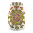 Mandala Pencil Skirt - Light Purple & Azure All Over Prints - Blululi