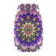 Mandala Pencil Skirt - Light Purple & Azure All Over Prints - Blululi