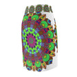 Mandala Pencil Skirt - Light Purple, Azure & Iridescent All Over Prints - Blululi
