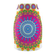 Mandala Pencil Skirt - Light Purple, Azure & Iridescent All Over Prints - Blululi