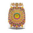 Mandala Pencil Skirt - Light Purple, Azure & Iridescent All Over Prints - Blululi