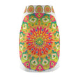Mandala Pencil Skirt - Light Purple, Azure & Iridescent All Over Prints - Blululi