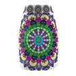 Mandala Pencil Skirt - Light Purple, Azure & Iridescent All Over Prints - Blululi