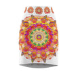 Mandala Pencil Skirt - Light Purple, Azure & Iridescent All Over Prints - Blululi