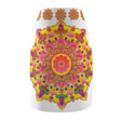 Mandala Pencil Skirt - Light Purple, Azure & Iridescent All Over Prints - Blululi
