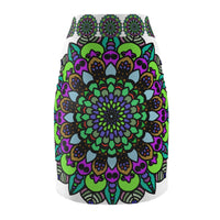Mandala Pencil Skirt - Purple, Azure, Iridescent All Over Prints - Blululi