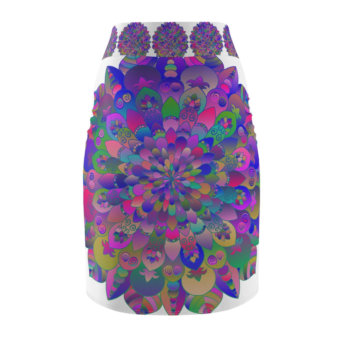 Mandala Pencil Skirt - Spiritual & Chic All Over Prints - Blululi