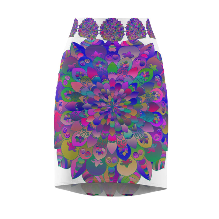 Mandala Pencil Skirt - Spiritual & Chic All Over Prints - Blululi