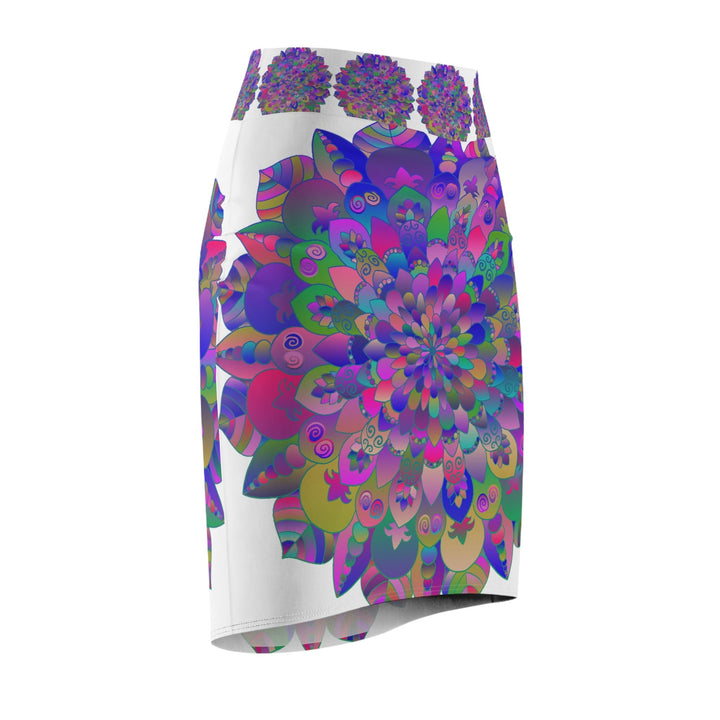 Mandala Pencil Skirt - Spiritual & Chic All Over Prints - Blululi