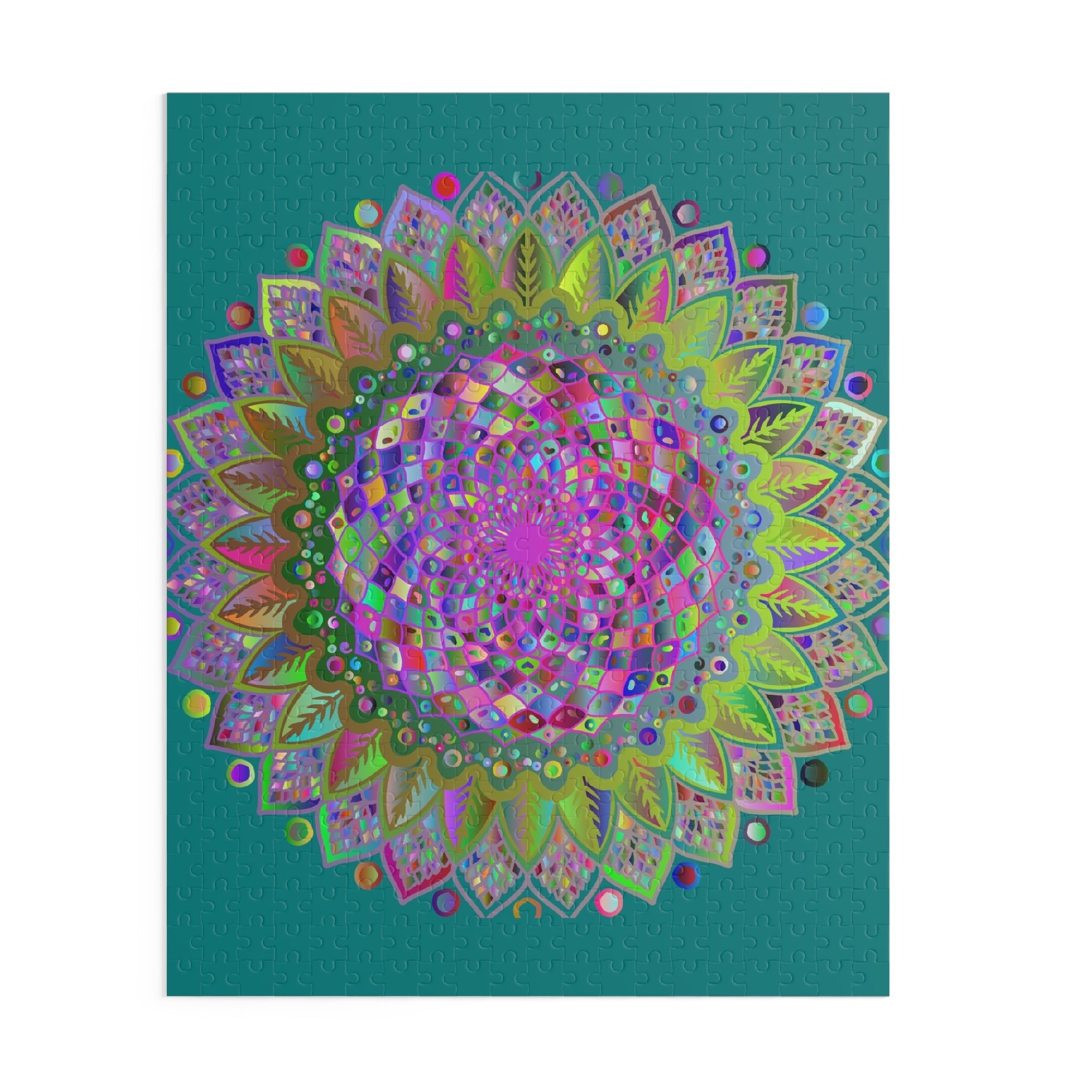 Mandala Puzzle: Vibrant Colors, 252/500 Pieces Puzzle - Blululi