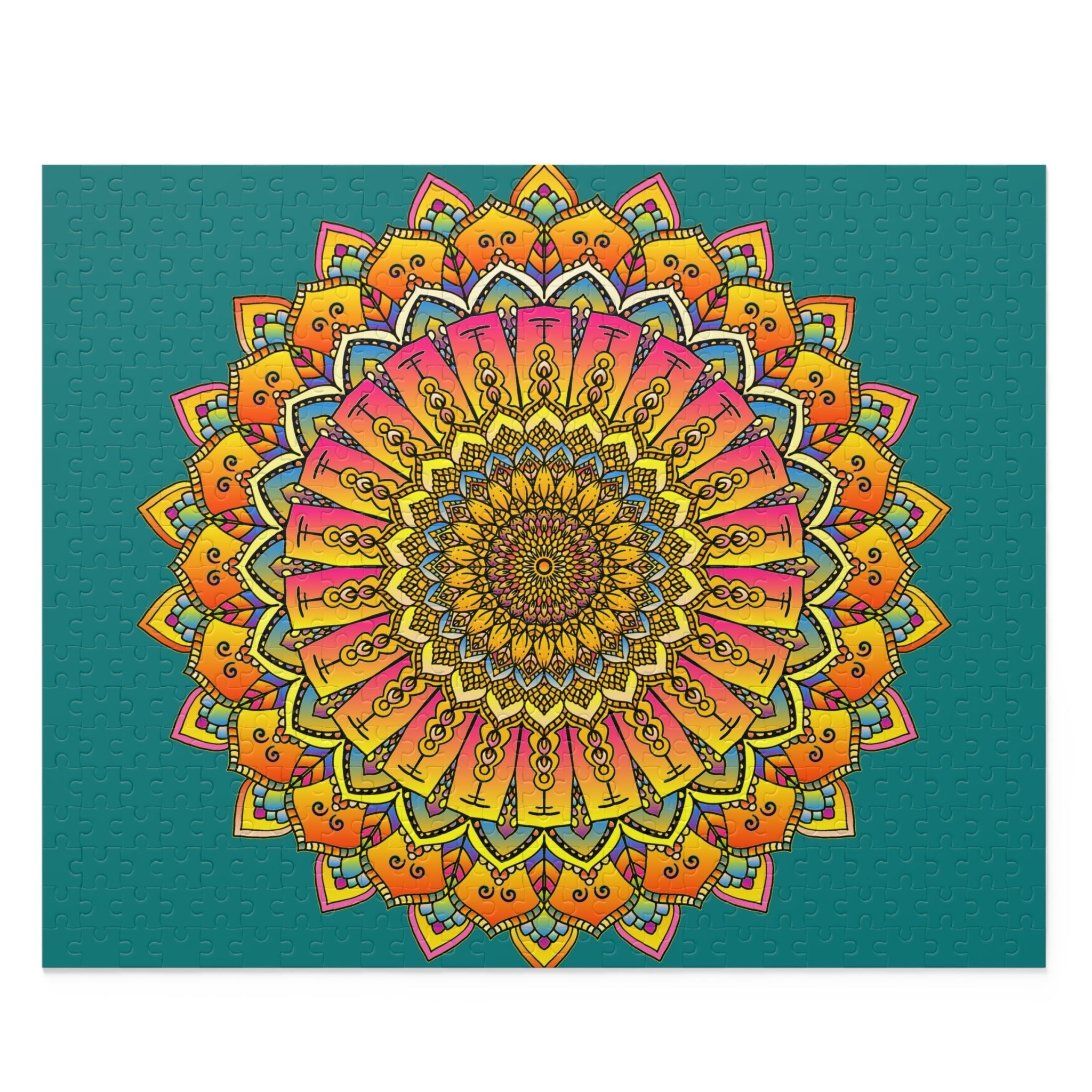 Mandala Puzzle: Vibrant Colors & Intricate Design Puzzle - Blululi