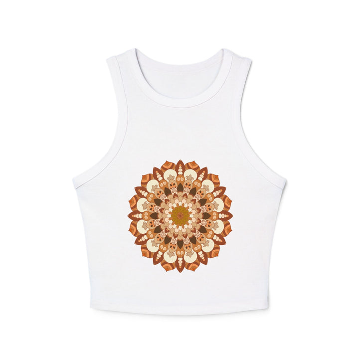 Mandala Racer Tank Top - Intricate Art Tank Top - Blululi