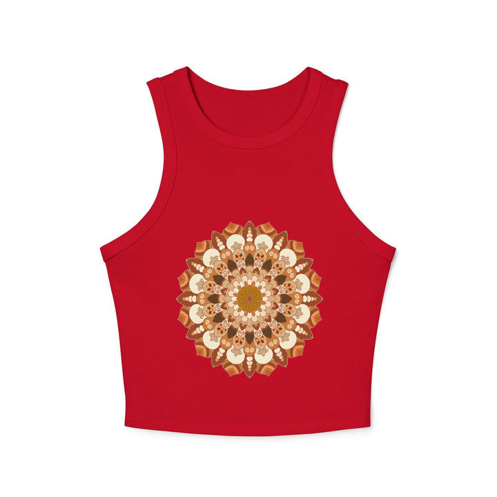 Mandala Racer Tank Top - Intricate Art Tank Top - Blululi