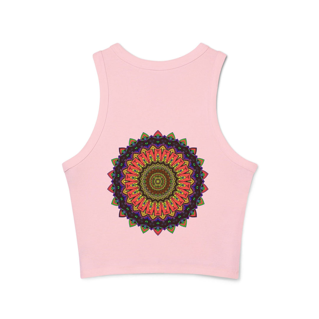 Mandala Racerback Tank Top - Colorful Geometric Design Tank Top - Blululi