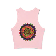 Mandala Racerback Tank Top - Colorful Geometric Design Tank Top - Blululi
