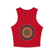 Mandala Racerback Tank Top - Colorful Geometric Design Tank Top - Blululi