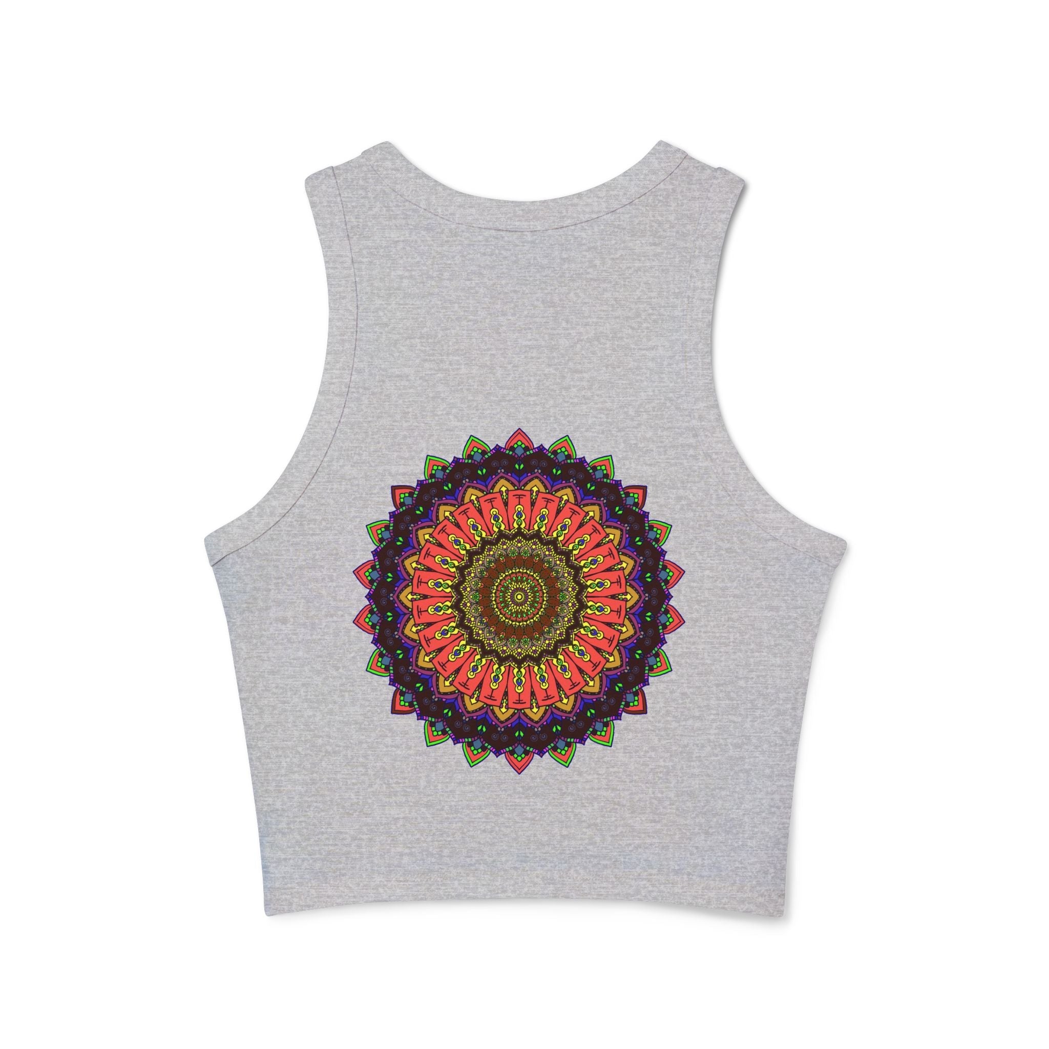 Mandala Racerback Tank Top - Colorful Geometric Design Tank Top - Blululi