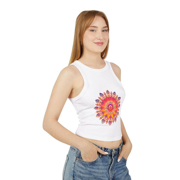 Mandala Racerback Tank Top - Colorful & Intricate Tank Top - Blululi